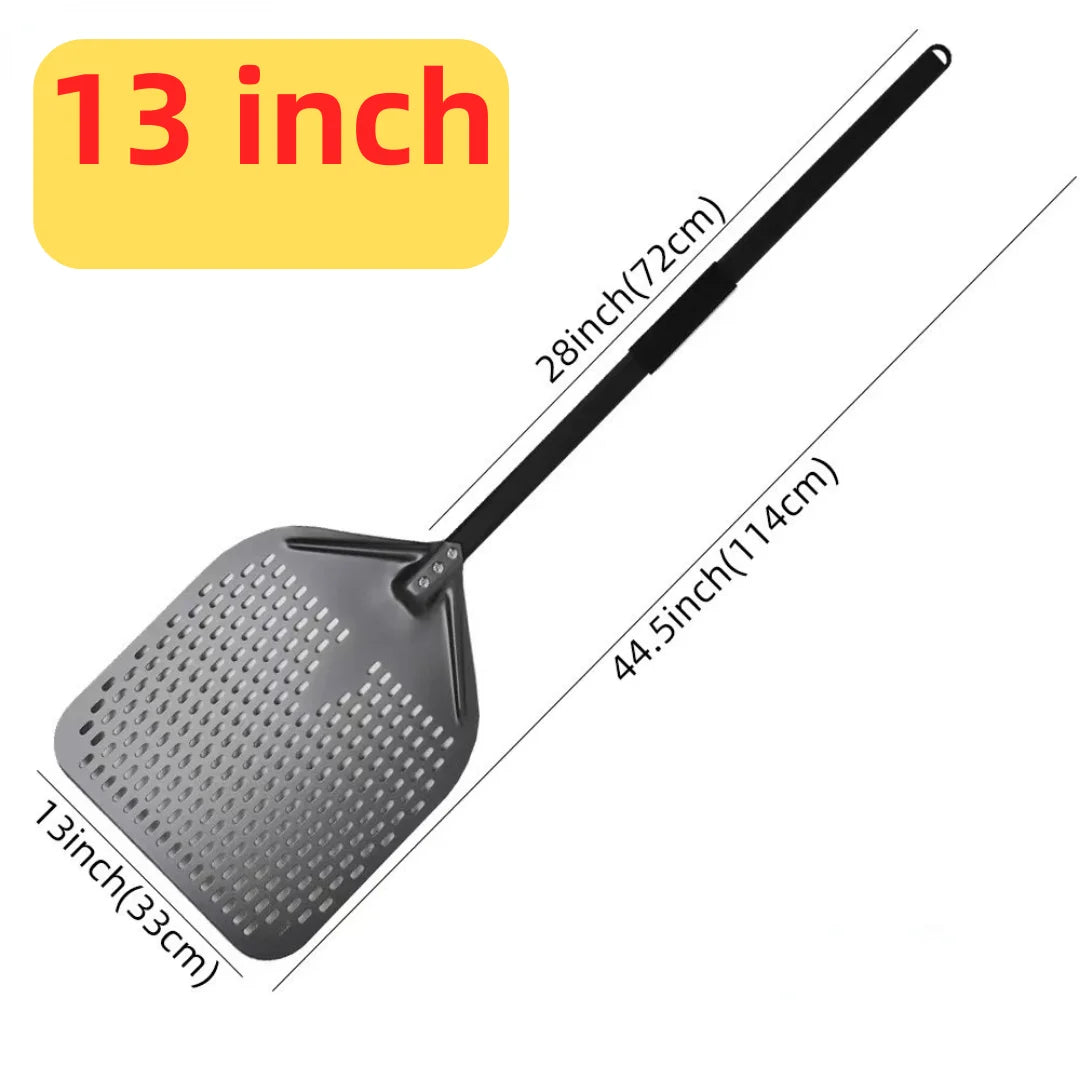 10 12 13 14 16 Inch Big Pizza Perforated Shovel Paddle Short Handle for Oven Turning Peel Kitchen Tools Nonstick Pizza Baking