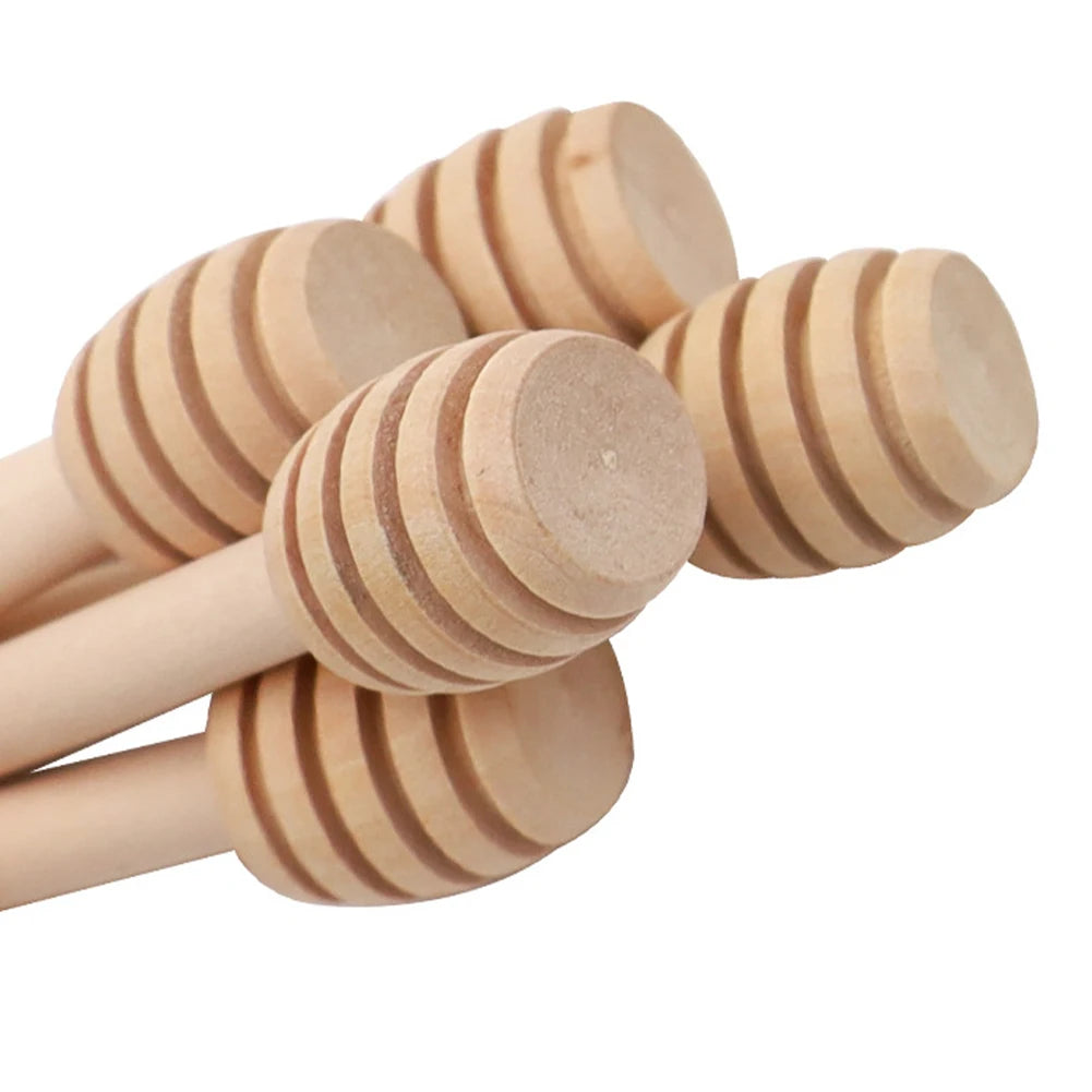 1-30PCS Honey Stirrers Honey Sticks Small Honey Spoon Sticks Long Handle Honey Spoon Dispense Drizzle Honey for Honey