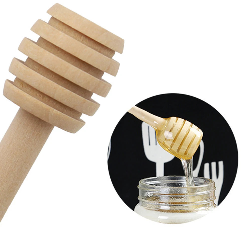 1-30PCS Honey Stirrers Honey Sticks Small Honey Spoon Sticks Long Handle Honey Spoon Dispense Drizzle Honey for Honey
