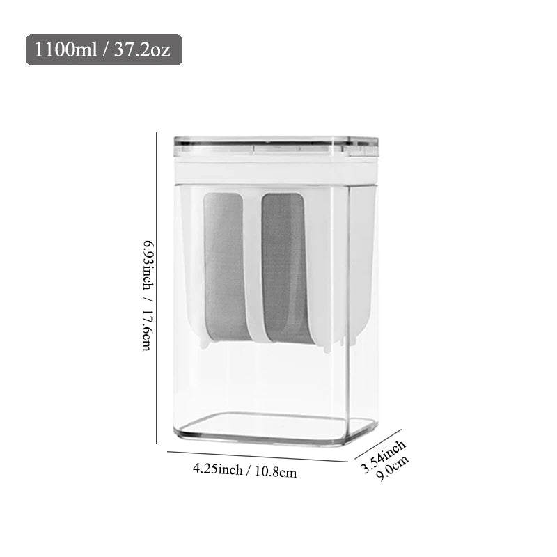 1800ml Yogurt Filter Greek Yogurt Strainer Food Strainer Storage Container Whey Separation Cheese Tools Kitchen Supplies