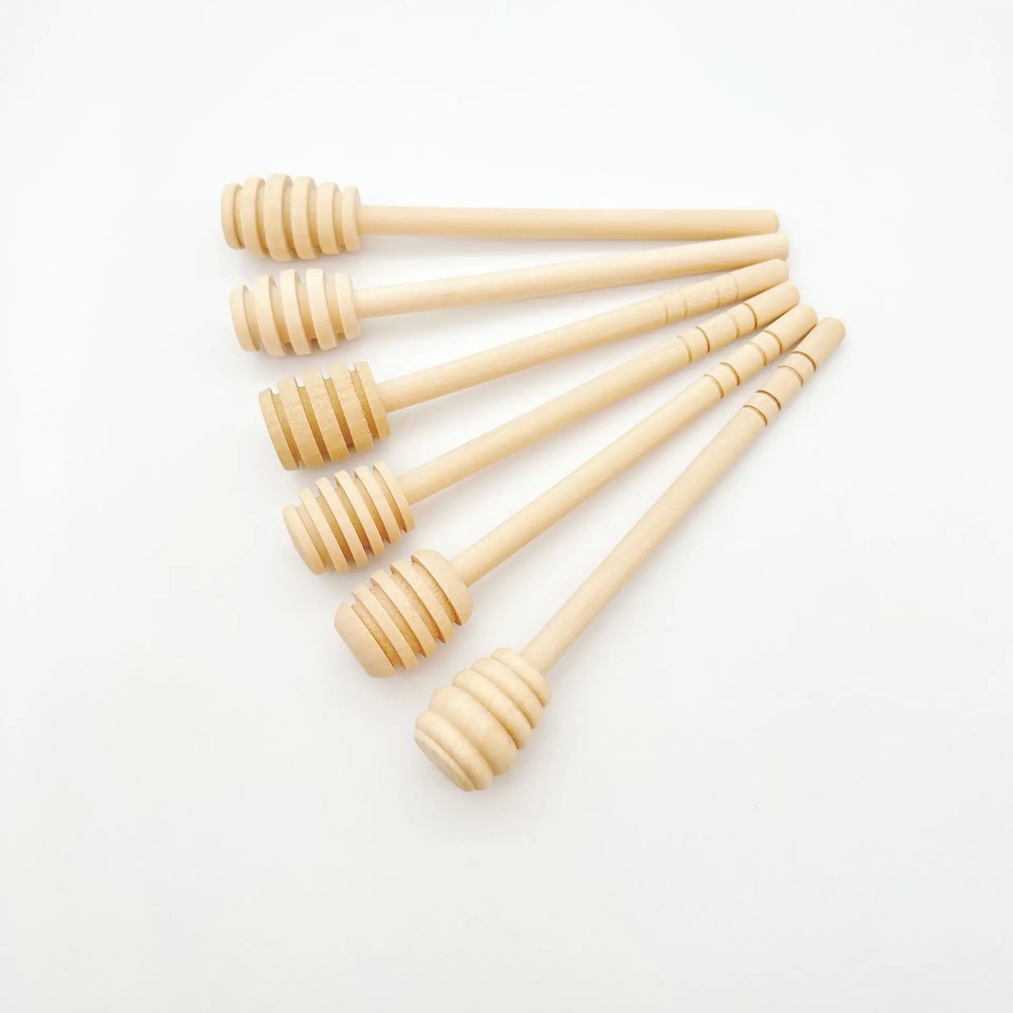 8/10/16Cm Honey Stir Bar Mixing Handle Jar Spoon Practical 100Pc Wood Dipper Honey Long Stick Supplies Honey Kitchen Tools