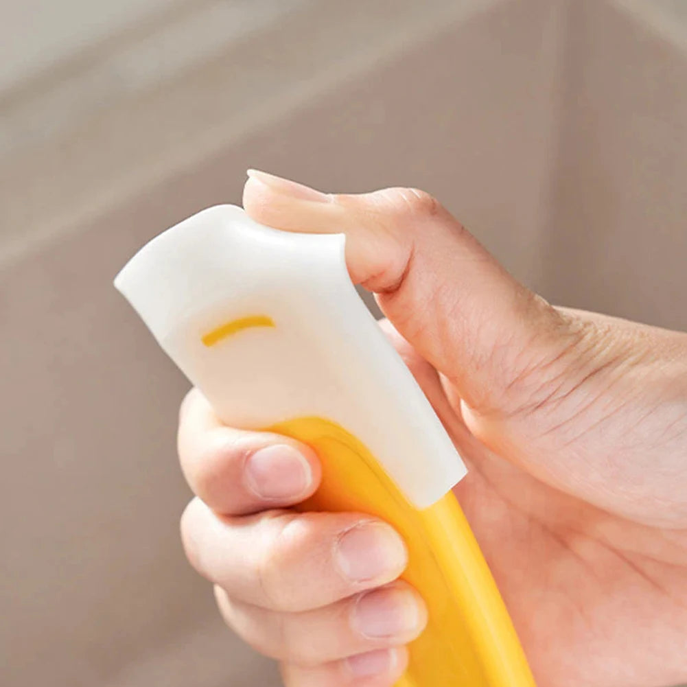 Cleaning Silicone Spatula Kitchen Scraper Soft Blade Scraper Brush Dirty Pan Pot Dishes Cleaner Tools Silicone Kitchen Utensils