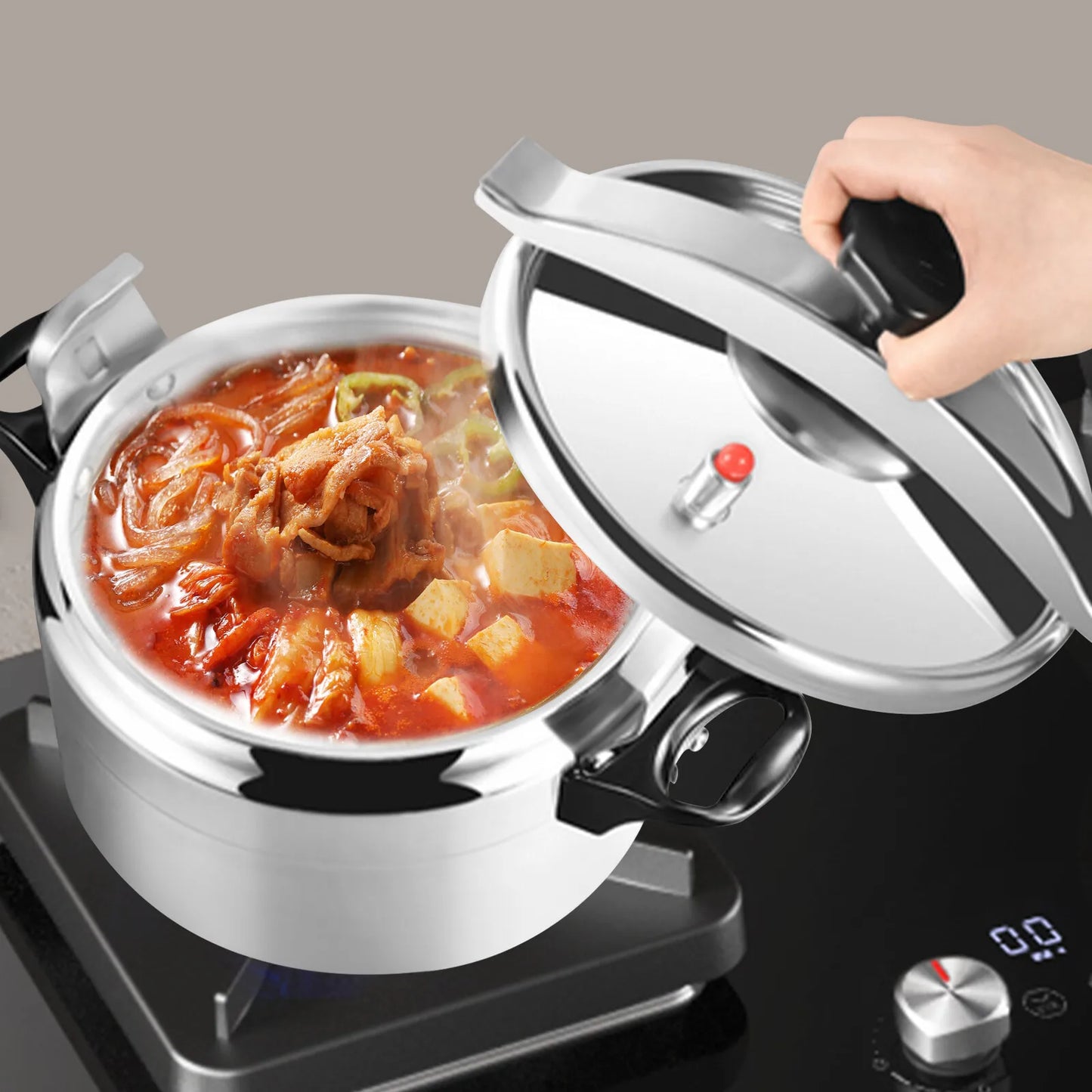 3L 3.17 Quart Mini Pressure Cooker Pressure Canner Steaming