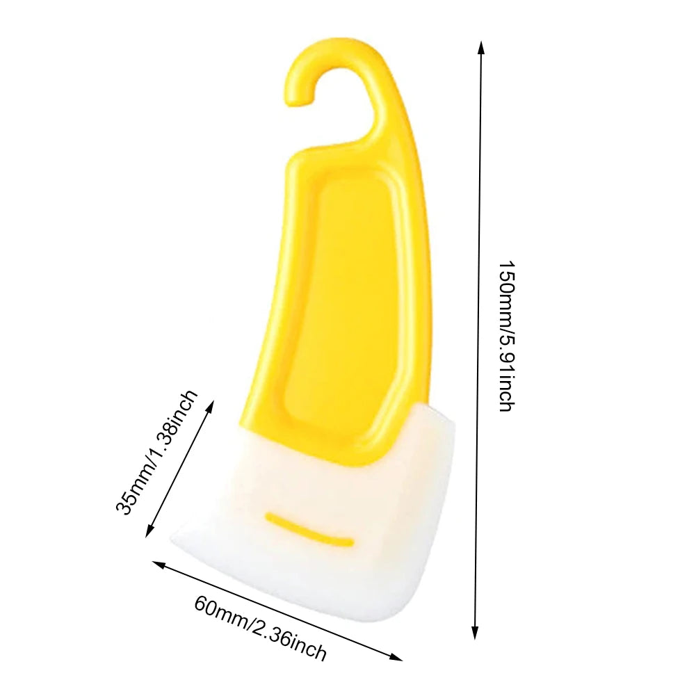 Cleaning Silicone Spatula Kitchen Scraper Soft Blade Scraper Brush Dirty Pan Pot Dishes Cleaner Tools Silicone Kitchen Utensils