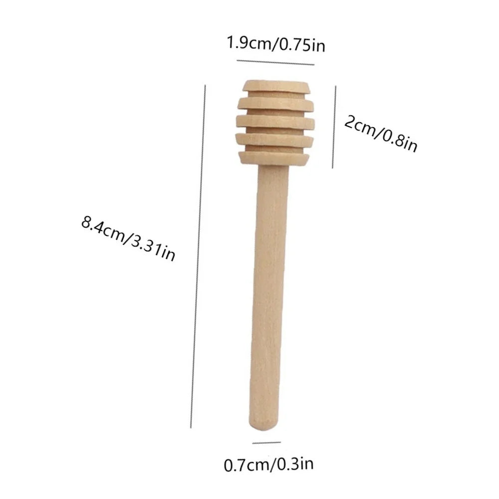 1-30PCS Honey Stirrers Honey Sticks Small Honey Spoon Sticks Long Handle Honey Spoon Dispense Drizzle Honey for Honey