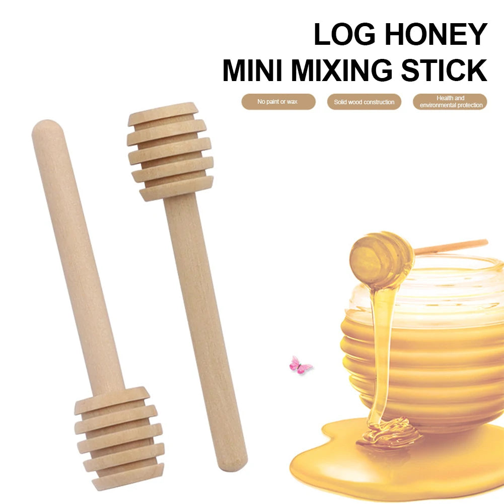 1-30PCS Honey Stirrers Honey Sticks Small Honey Spoon Sticks Long Handle Honey Spoon Dispense Drizzle Honey for Honey