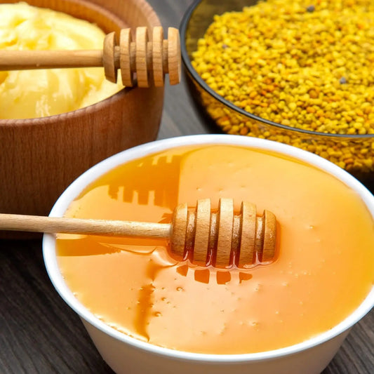 8/10/16Cm Honey Stir Bar Mixing Handle Jar Spoon Practical 100Pc Wood Dipper Honey Long Stick Supplies Honey Kitchen Tools