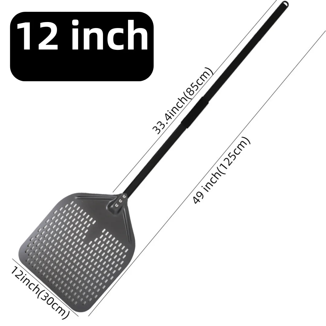 10 12 13 14 16 Inch Big Pizza Perforated Shovel Paddle Short Handle for Oven Turning Peel Kitchen Tools Nonstick Pizza  Baking