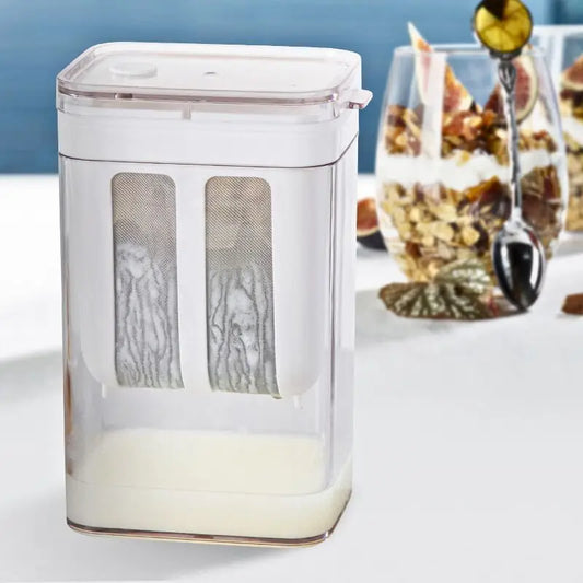 1800ml Yogurt Filter Greek Yogurt Strainer Food Strainer Storage Container  Whey Separation Cheese Tools Kitchen Supplies