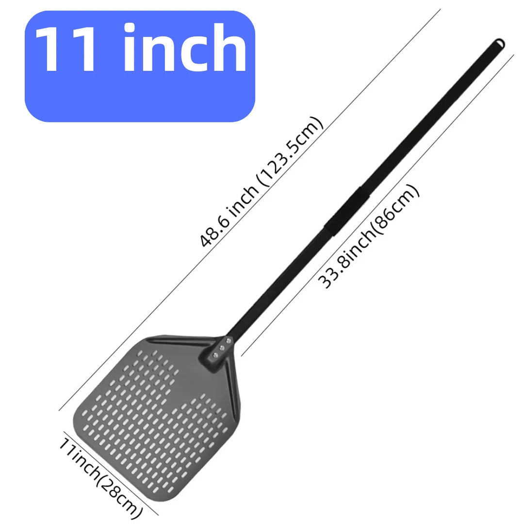 10 12 13 14 16 Inch Big Pizza Perforated Shovel Paddle Short Handle for Oven Turning Peel Kitchen Tools Nonstick Pizza  Baking