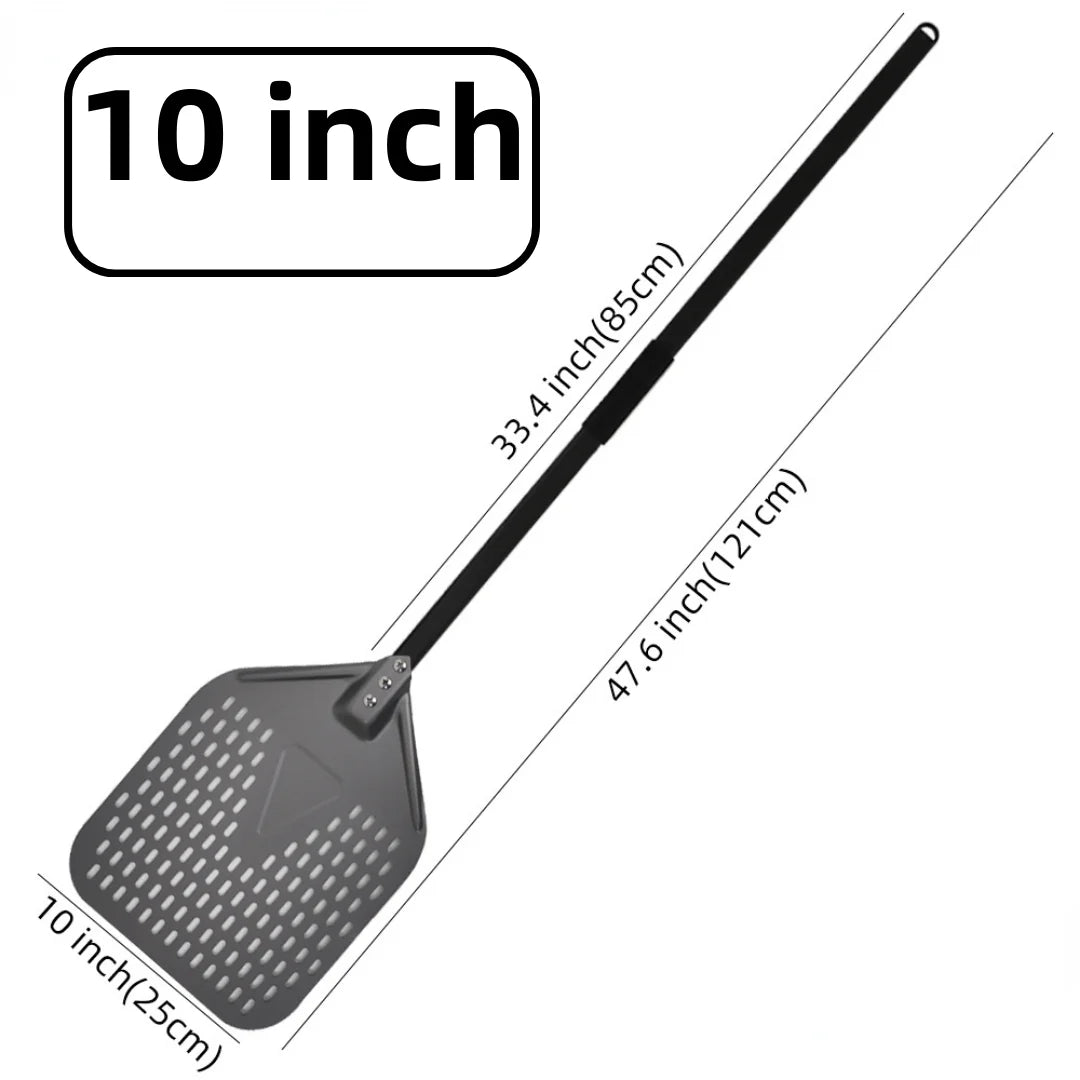10 12 13 14 16 Inch Big Pizza Perforated Shovel Paddle Short Handle for Oven Turning Peel Kitchen Tools Nonstick Pizza  Baking